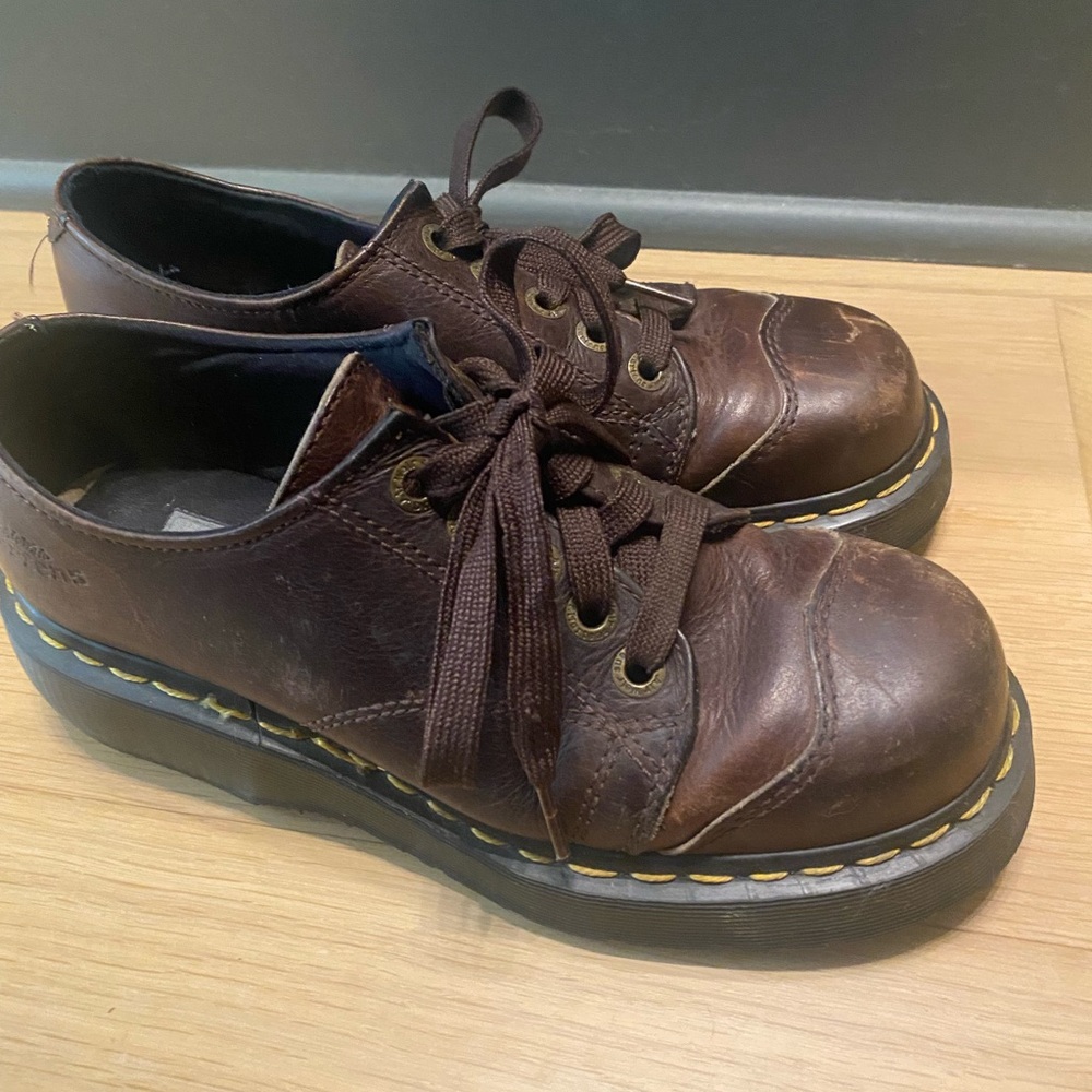 Dr. Martens Dark Brown Women’s Leather Shoes